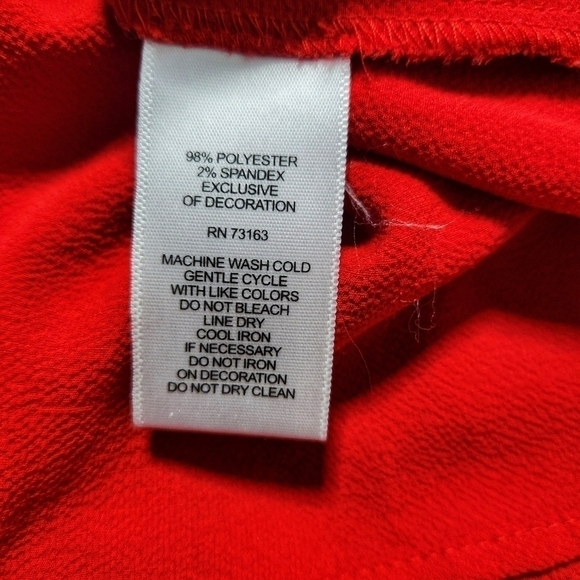 𝅺SPENSE Grommet 3/4 Bell Sleeve Red Top - Picture 7 of 7